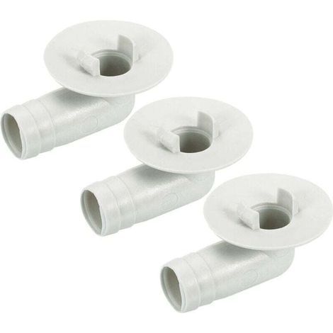Ablaufschlauchverbinder für Klimaanlagen, 17 mm Winkelstück, Ersatzteil, Zubehör für Mini-Split-Fensterklimaanlagen, Beige, 3er-Pack (1/4)