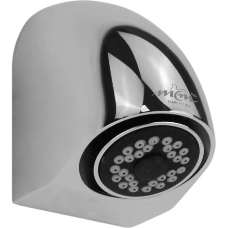 Cabezal de ducha de chorro orientable en latón cromado, para montaje en pared MCM 600000  Cromo (1/3)