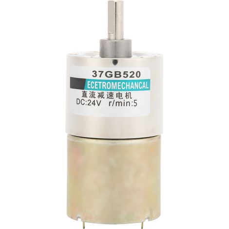 Moteur réducteur de vitesse réglable DC24V, couple élevé CW/CCW, pour machine-outil CNC XD‑37GB520, 5 tr/min (1/5)