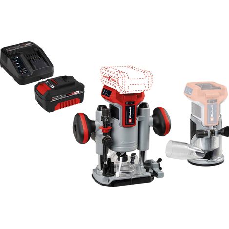 Fraiseuse à défoncer/surfaçage sans fil EINHELL PROFESSIONAL TP-RO 18 Set Li BL Kit (1x 4,0 Ah) (1/5)