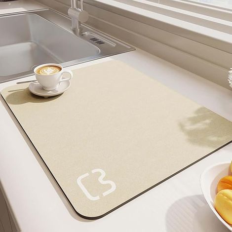 Tapis de Bain Antidérapant Diatomite Tapis Salle de Bain Microfibre Baignoire Douche Séchage Rapide (1/5)
