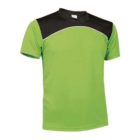Camiseta técnica tricolor VALENTO Maurice M Verde Manzana/Blanco/Negro