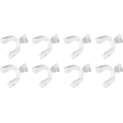 Protège-dents, gouttières nocturnes pour le bruxisme, gouttières dentaires thermoplastiques sur mesure, kit de blanchiment dentaire professionnel (8 pièces) (1/5)