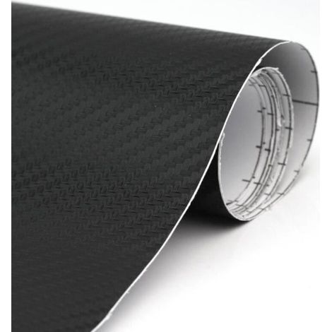 Pellicola adesiva in fibra di carbonio per auto – 150 x 60 cm – nero lucido – alta resistenza – adesivo facile da applicare