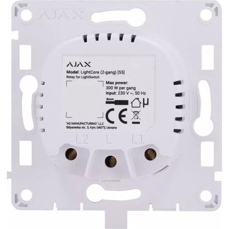 detector inalámbrico blanco - LIGHTCORE2 - Ajax -