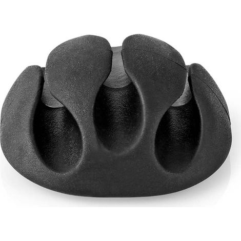 Gestione dei cavi morsetto per cavi click and go 4 pz numero di posti 3 dischi spessore massimo del cavo 53 mm tpe nero (1/5)