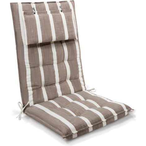 Premium Hochlehner Auflage Kopfpolster Sun-HL, 120x50cm, Weiß