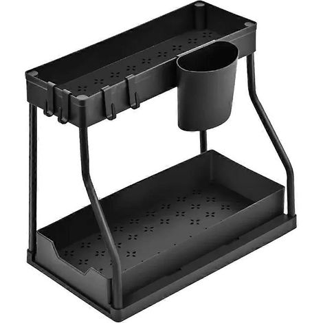 rangement sous évier étagère pull out multi function drawer support étagère bathroom desktop meuble support (1/5)