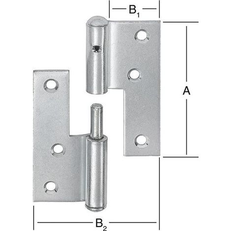 Cerniera porta di saluto 80x28x71 a sinistra