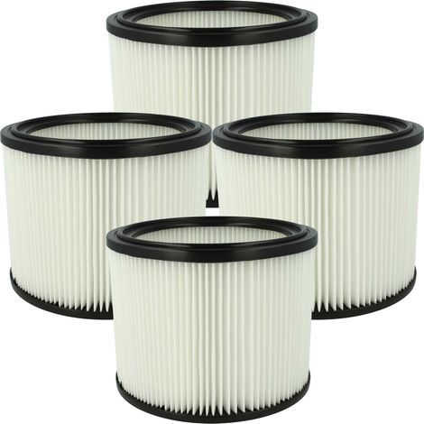 vhbw 4x elemento filtrante compatibile con Husqvarna WDC 325L, WDC 220 aspiratore secco/umido