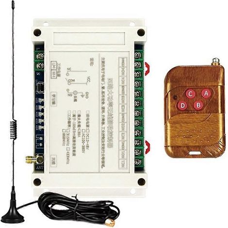 Télécommande sans fil 4 canaux 300 m AC100-400 V, 30 A, pour portes de garage, interrupteur, relais et récepteur pour éclairage LED, 315 MHz (1/5)