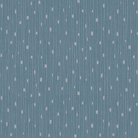 Streifen Tapete Profhome 388222 heißgeprägte Vliestapete leicht strukturiert Design dezent glitzernd blau silber 5,33 m2