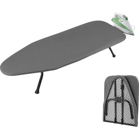 Table à repasser, Design pliable, Rangement compact, gris (1/2)