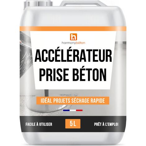Accélérateur de prise sans chlore - 5 L - Harmony Béton