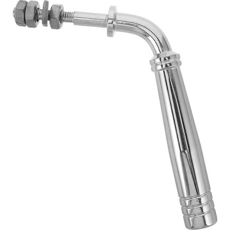 Poignées de porte de foyer en acier inoxydable (1 jeu) - Poignées robustes pour poêle à bois - Accessoires pour couvercle de foyer extérieur et feu de camp (1/5)