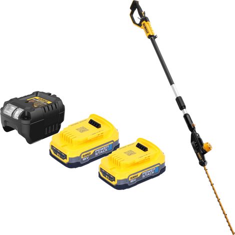 Cortasetos inalámbrico DeWalt DCMPH 566 E2 18 V 55 cm + 2x batería Powerstack 1,7 Ah + cargador (1/5)