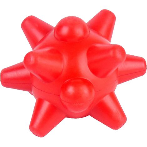 Robustes Kauspielzeug für Hunde, bissfest, sicher und langlebig, aus TPR, stabiles Beißspielzeug für Welpen und kleine Hunde, kleiner Stachelball (1/5)