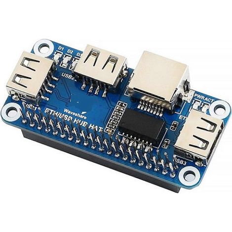 RJ45-USB-Erweiterungs-Hub für Raspberry Pi 4 Modell B 3B+ Zero für W WH 1.3