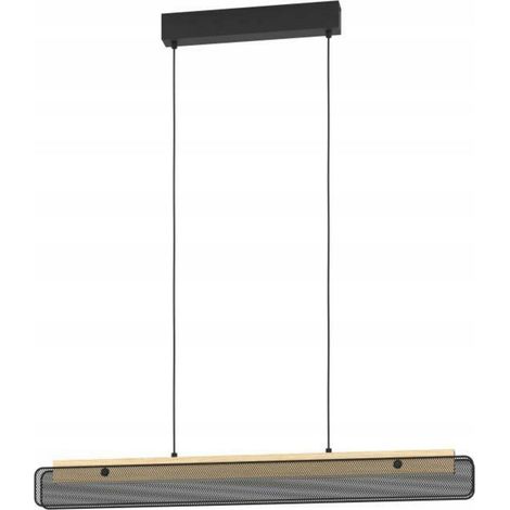 Eglo KOKOMO-Z Lámpara de suspensión LED negro marrón diseño industrial (1/3)