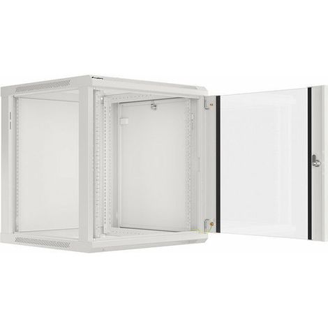 Lanberg WF01-6612-10S Wandmontage-Schrank grau 12U