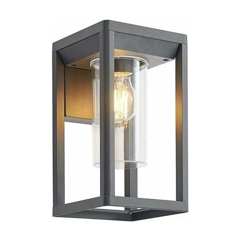 [NEUWERTIG] Wandleuchte Außenwandleuchte Gartenlampe Lampe Wandlampe Grau Lindby Estami (1/2)