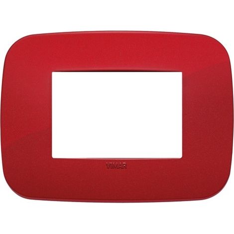 Placca Round 2M centrali rosso Vimar Arkè 19682.85