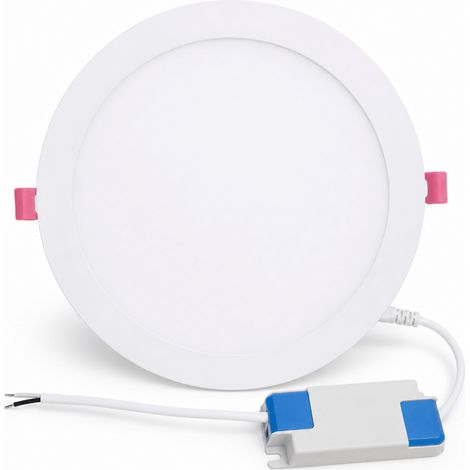 Spot LED encastrable 12W Dimmable Rond 170mm - Blanc Chaud 2300K - 3500K - SILAMP (1/2)