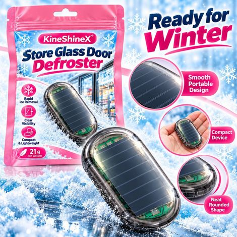 Souffleuse à neige KineShineX pour vitrines : déneigement et dégivrage rapides en hiver, pratique, portable et très efficace. (1/4)