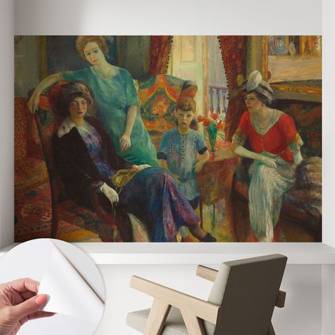 Papier peint adhésif autocollant pour salon chambre à coucher tendance et originale Élégance classique 104x70 cm (1/5)