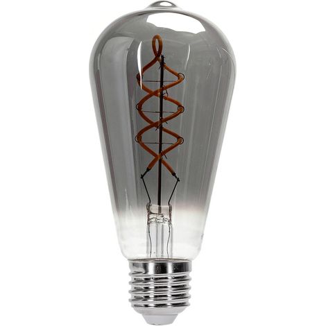 Lampadina Led Titanio Fumé a Filamento E27 ST64 4W decorativa Bianco caldo 1800K Aigostar (1/5)