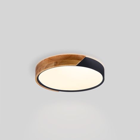 Plafón LED Techo CCT 24W - Madera Y Policarbonato - Ø40cm -