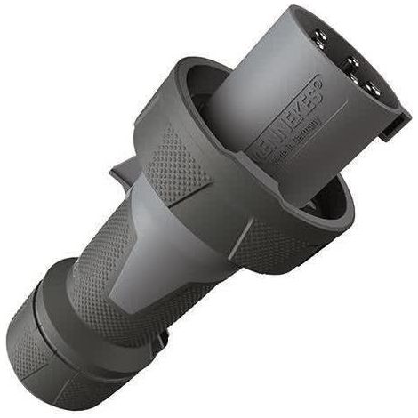 Connettore elettrico Mennekes 5 poli grigio IP67 durevole