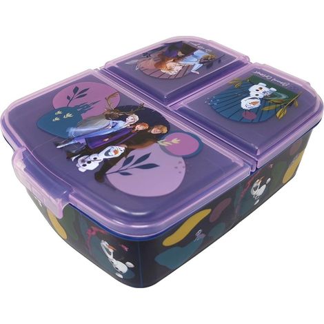 Brotdose Kinder Lunchbox Fächer BPAfrei Geschenk Frozen Ii Eiskönigin (1/5)