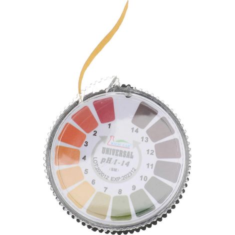Rouleau de 5 bandelettes de test de pH universel 1-14 pour liquides