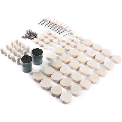 Kit De Meules En Feutre Abrasif - 90 Pièces Pour Outils Rotatifs - Pour Polissage Et Brossage De Métaux Et Matériaux Non Métalliques