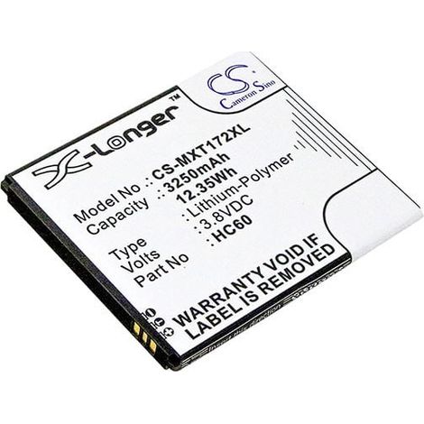 NX - Batterie téléphone, smartphone, GSM pour Motorola 3.8V 3250mAh - HC60 (1/2)