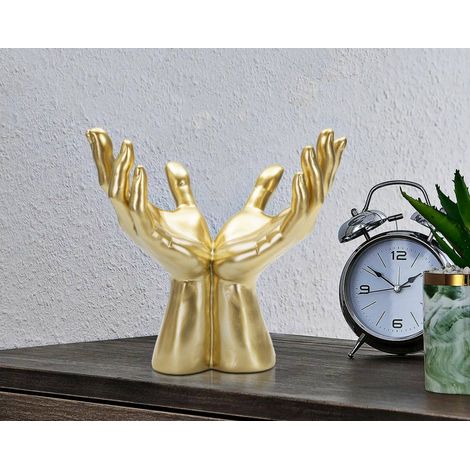 Oggettistica Capo, Complemento d'arredo, Articolo decorativo, Accessorio d'arredo, 25x15 h24 cm, Oro
