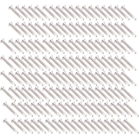150 vis à tête fraisée cruciforme en acier inoxydable 304, diamètre nominal 32 mm, M4.8-16 (1/5)