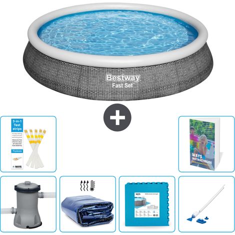 Bestway Piscina Bestway Fast Set Rotonda - 396x84 cm - 7-pezzi  S319 (1/5)