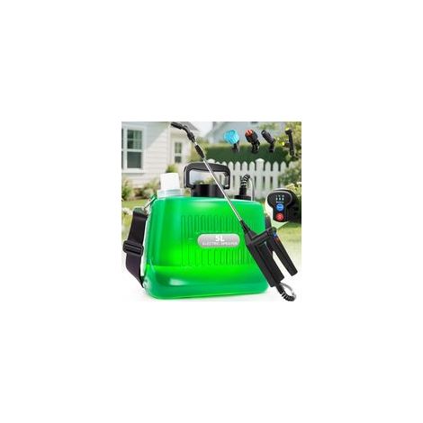 Spruzzatore elettrico da 5 litri, batteria da 7,4 V, 3 ugelli regolabili, asta telescopica, per giardino (1/5)