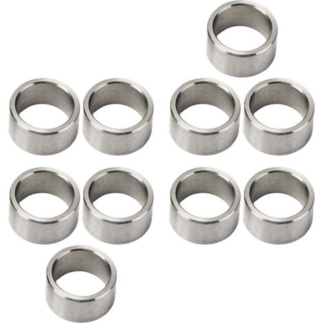 Lot de 10 rondelles d'espacement 15mm ext 12mm int acier inoxydable pièce quincaillerie 3515-0015-0080 (1/5)