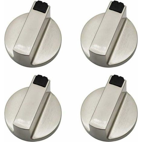 UlisemGasherdknopf – 4er-Pack 6 mm Metall-Bedienknöpfe für Ofen und Herd
