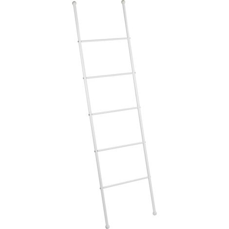 Wenko 22508100 Scala portasciugamani Viva, Bianco, Acciaio inossidabile, 43 x 156,5 x 3,5 cm (1/10)