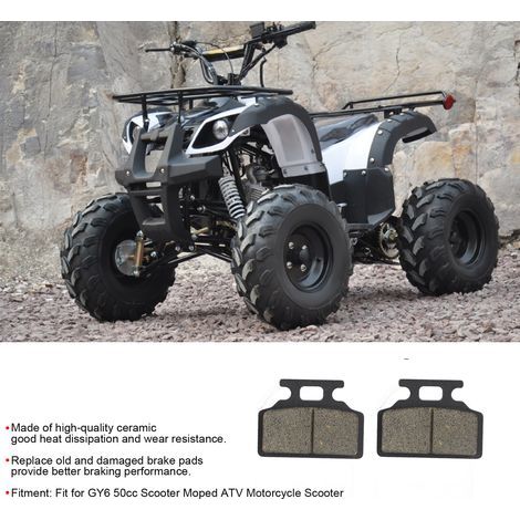 Scheibenbremsbeläge für GY6 50cc Roller - 2 Stück - Kompatibel mit Motorrädern und Quads