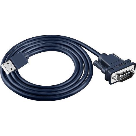 Adaptateur USB vers RS232, câble série DB9 mâle 9 broches avec chipset FTDI pour Windows (1/4)