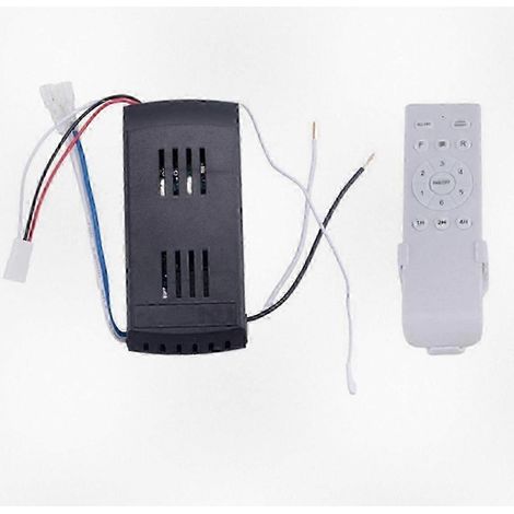 Kit de télécommande universelle pour ventilateur de plafond avec minuterie à 6 vitesses, télécommande de remplacement 40 W pour ventilateurs et luminaires de plafond à courant continu (1/5)