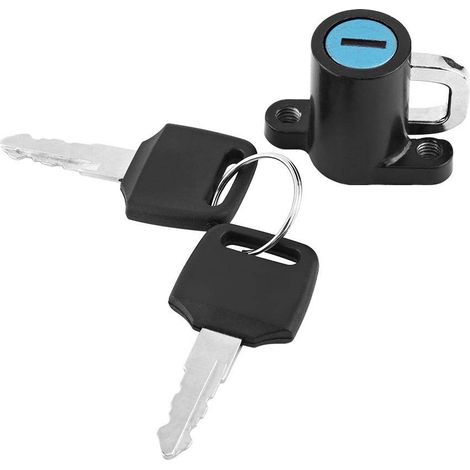Porte-casque de moto,Serrure de casque,Crochet Universel pour Casque de Moto en Aluminium Avec Deux Clés (1/5)