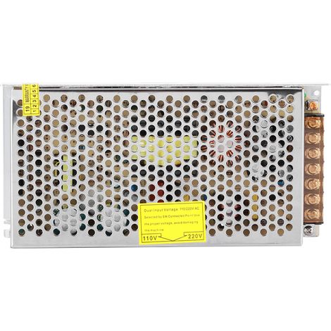 Adaptateur secteur à découpage, alliage d'aluminium, 48 V CC, pour bande lumineuse LED, imprimante 3D S-150-48 (48 V/3 A/150 W), 110/220 V CA ±15 % (1/5)