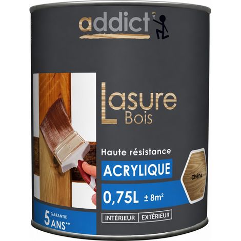 Lasure Acrylique 0.75 Litre Chene - Addict