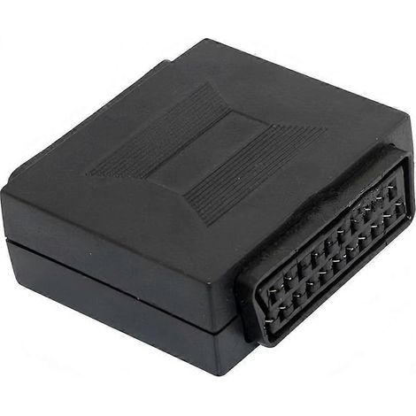 Connecteur adaptateur SCART femelle-femelle à 21 broches pour une connectivité audio et vidéo améliorée. (1/5)